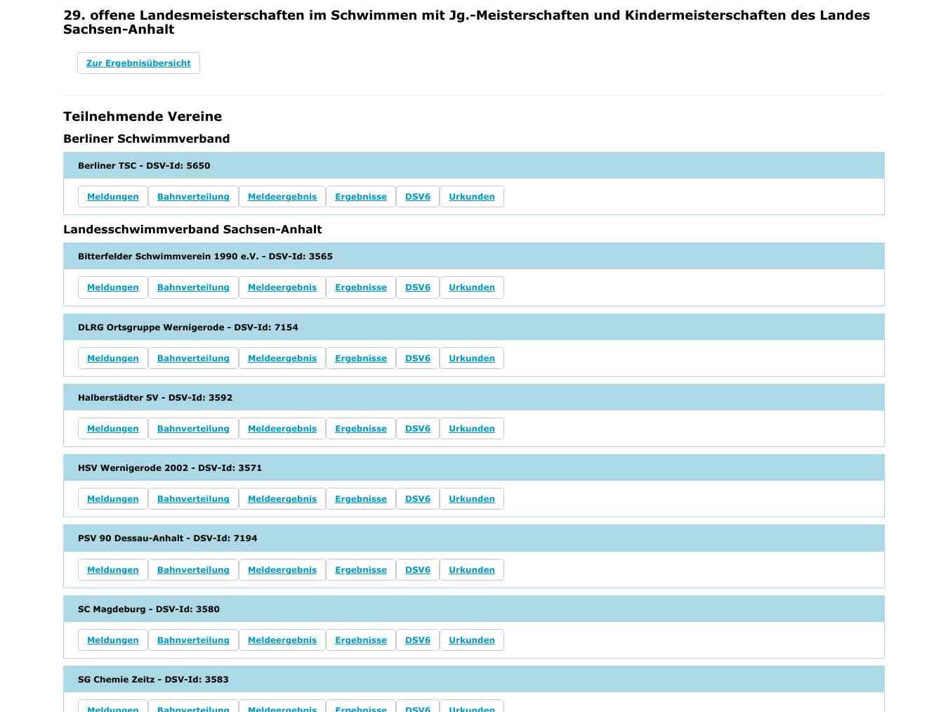 Veranstalterhomepage - http://www.svserumbernburg.de/LM_2022/clubs.php