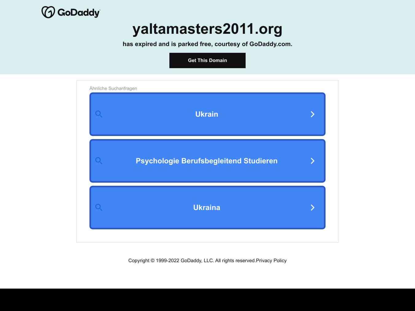 Veranstalterhomepage - http://yaltamasters2011.org/