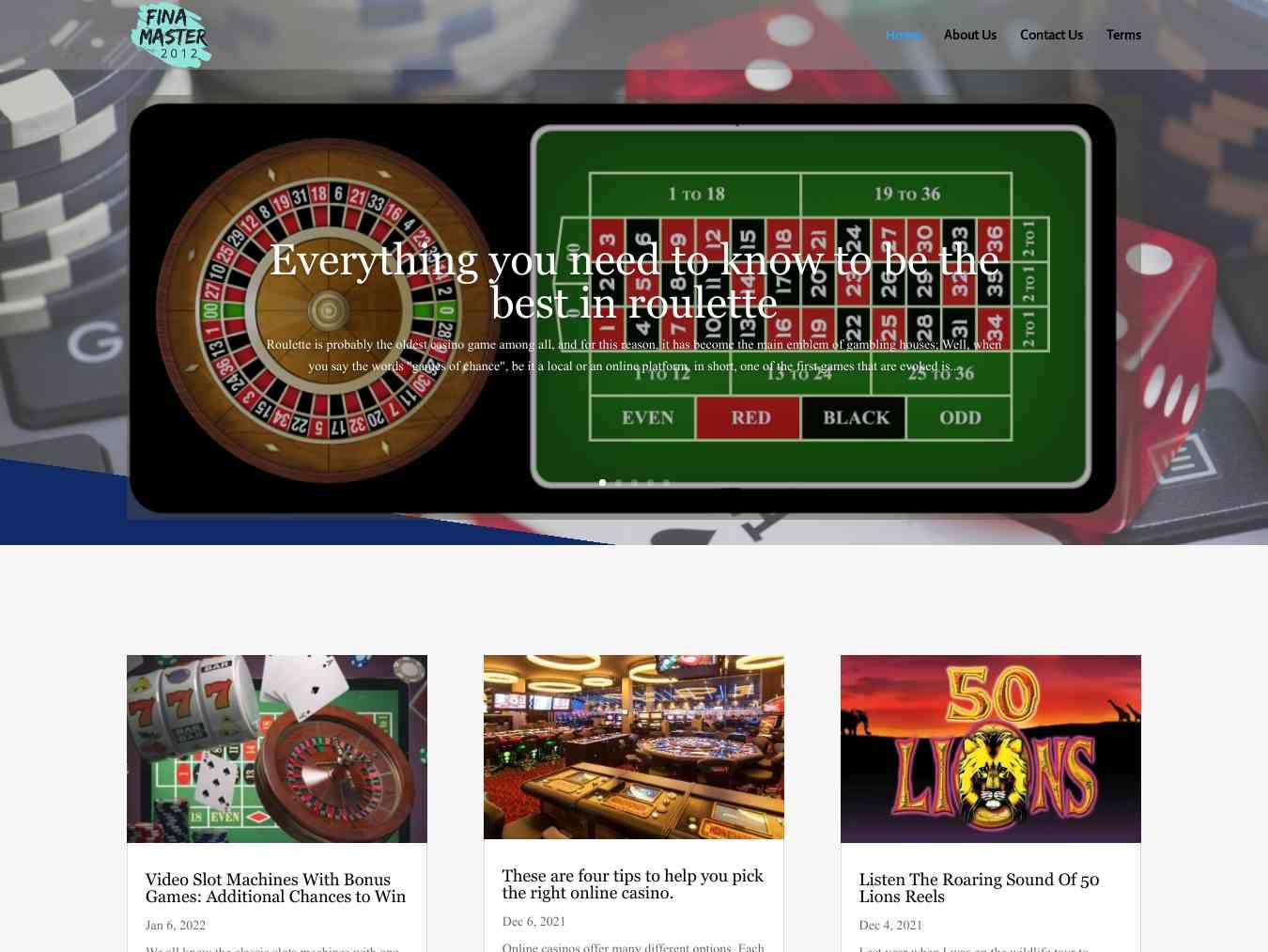 Veranstalterhomepage - http://www.finamasters2012.org