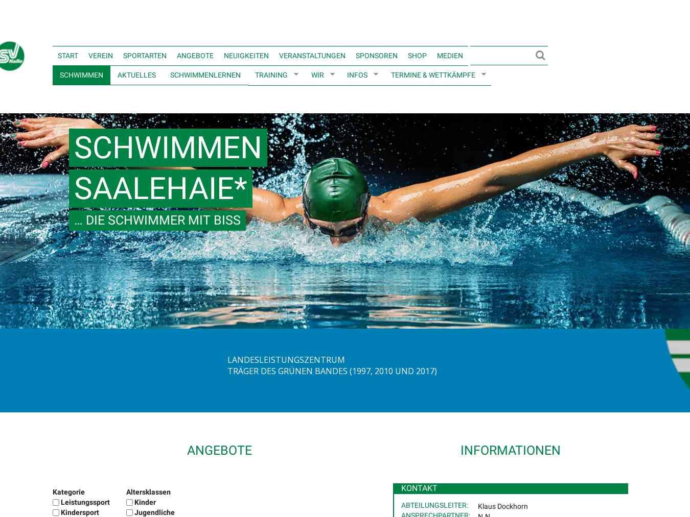 Veranstalterhomepage - http://www.saalehaie.de